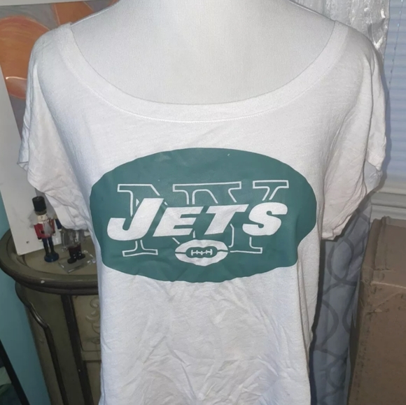 VS Victoria Secret PINK Off The Shoulder LIMITED EDITION NFL Bling Tee M L Top - Picture 6 of 16